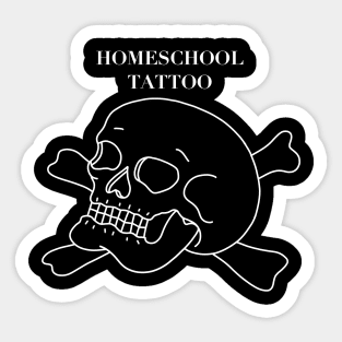 HomeSchoolTattoo Skull & Crossbones Sticker